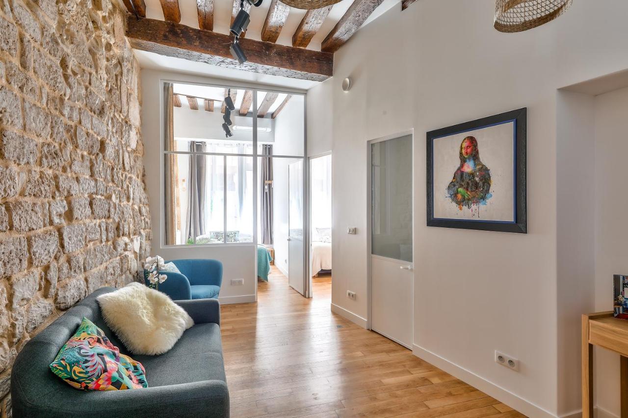 New Stunning 4 Bdrs Apt, With Ac - Le Marais 파리 외부 사진